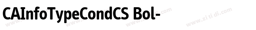 CAInfoTypeCondCS Bol字体转换